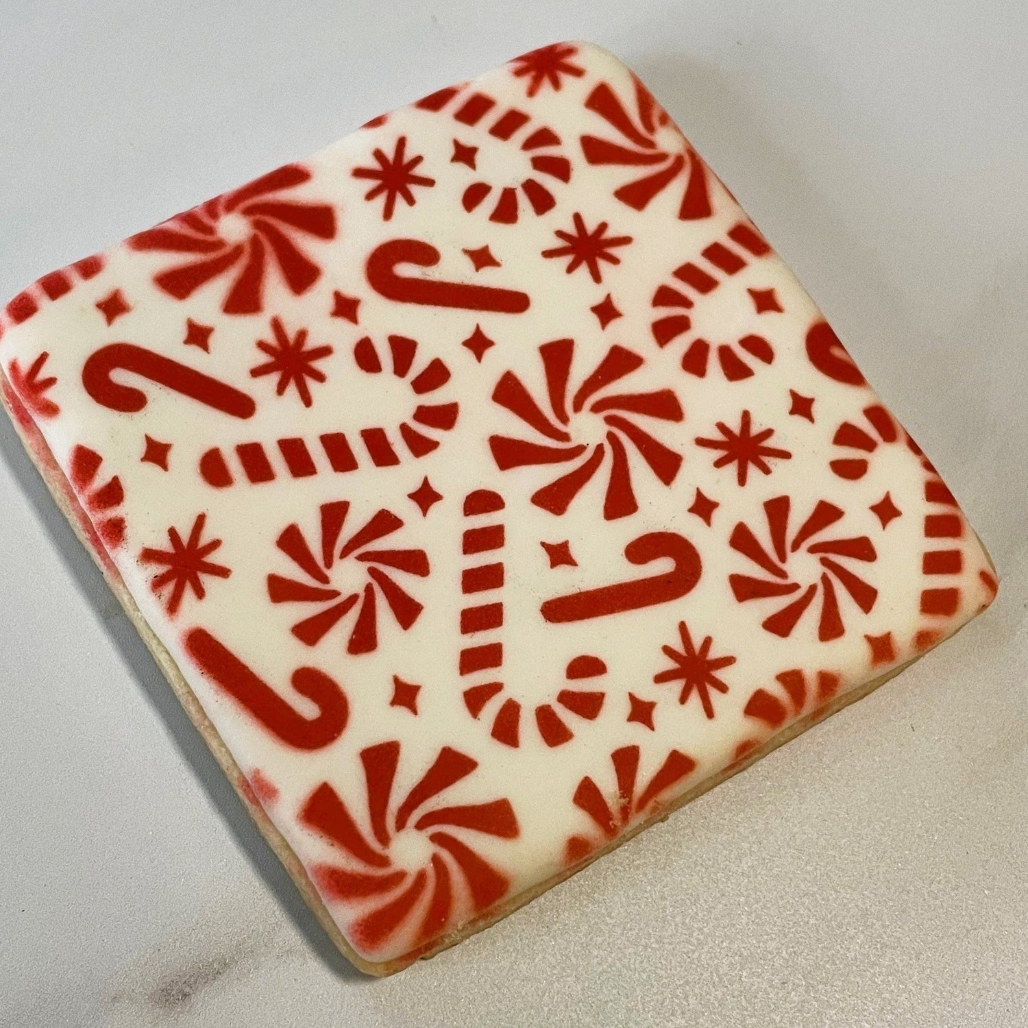 Candy Cane Forest Stencil