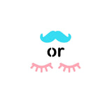 Staches or Lashes Cookie Stencil