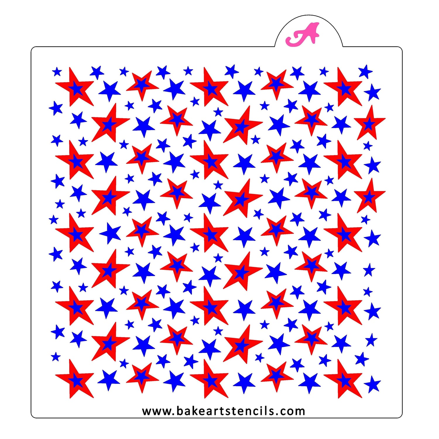Stacked Stars Pattern Stencil Set