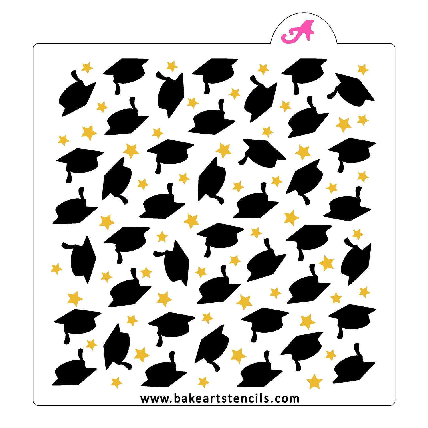 Star Grad Cookie Stencil Set
