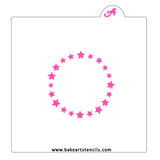 Star Studded Border Cookie Stencil