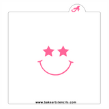 Star Eyes Cookie Stencil