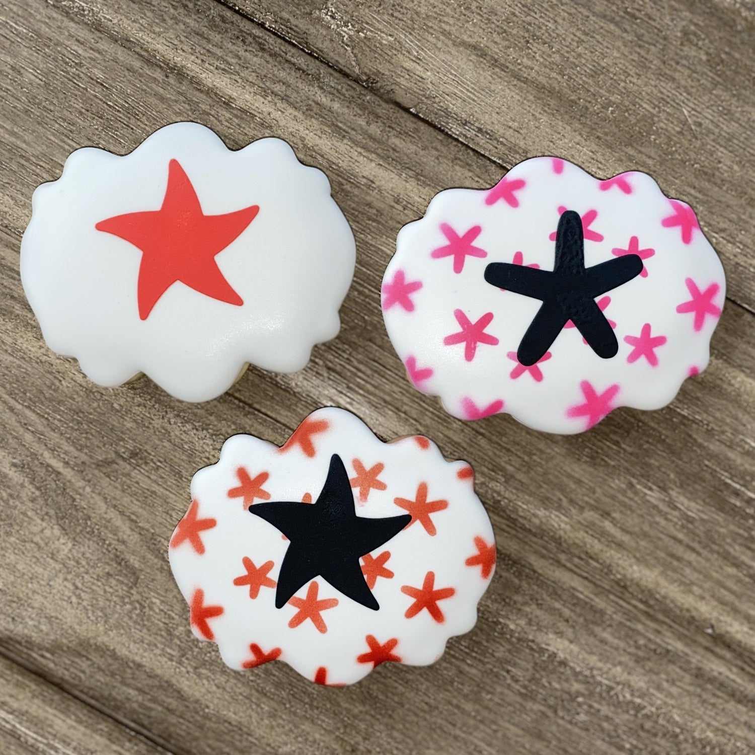 Starfish Silhouettes Cookie Stencil
