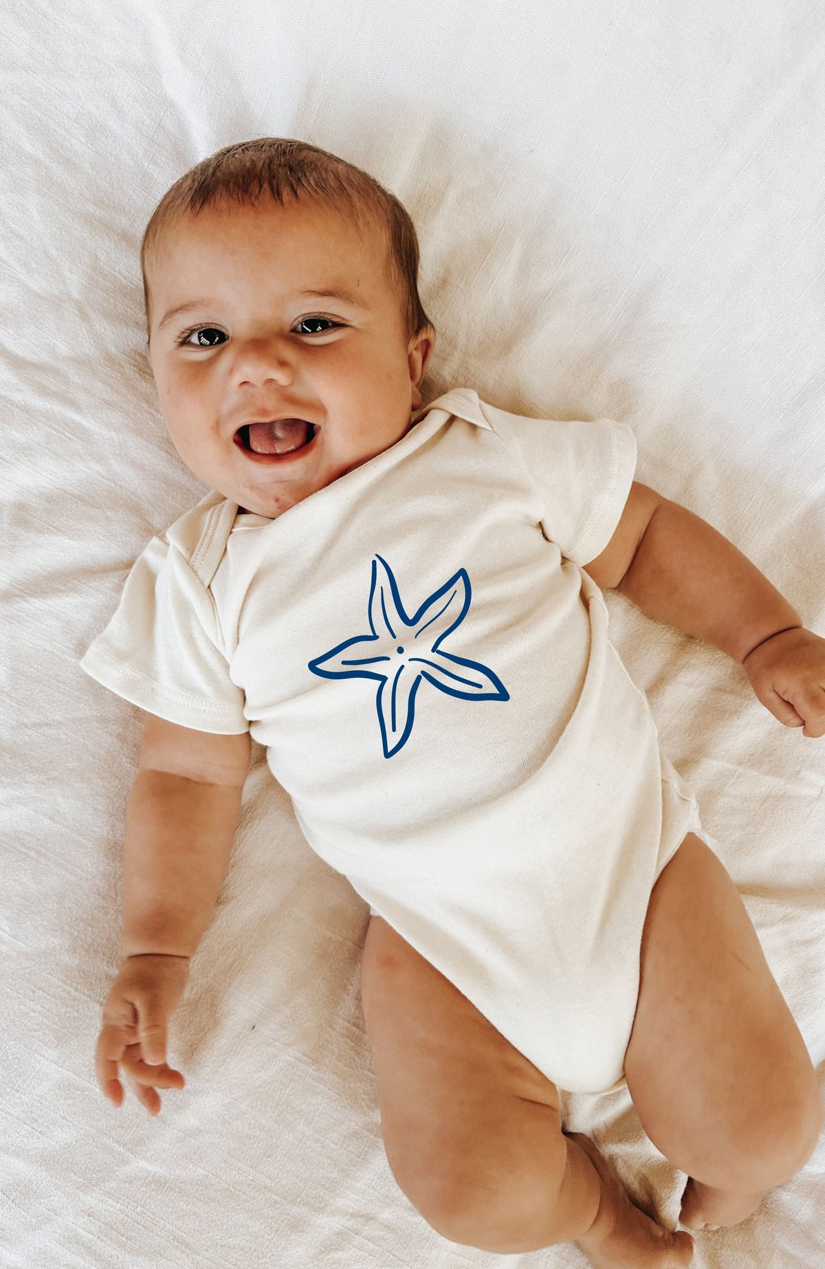 Starfish Organic Cotton Baby Bodysuit by Tenth & Pine, product image 2