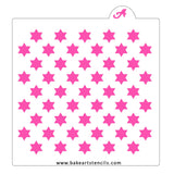 Stars of David Pattern Stencil
