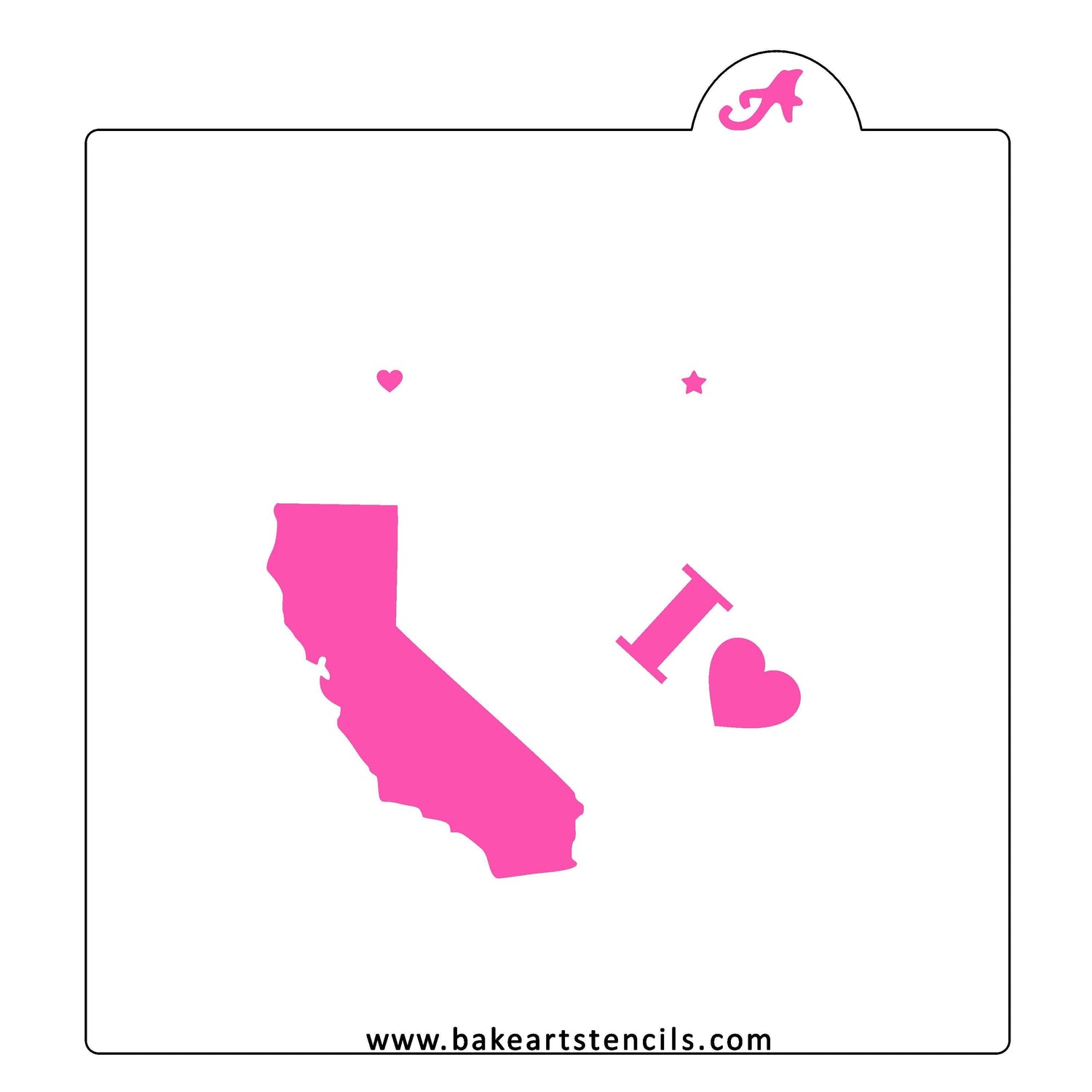 State of California Cookie Stencil