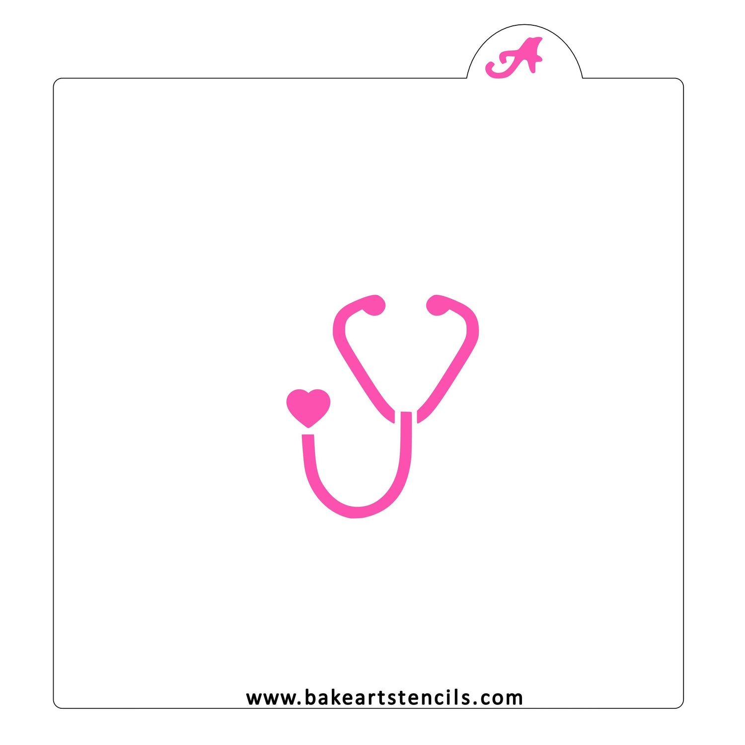 Stethoscope Cookie Stencil