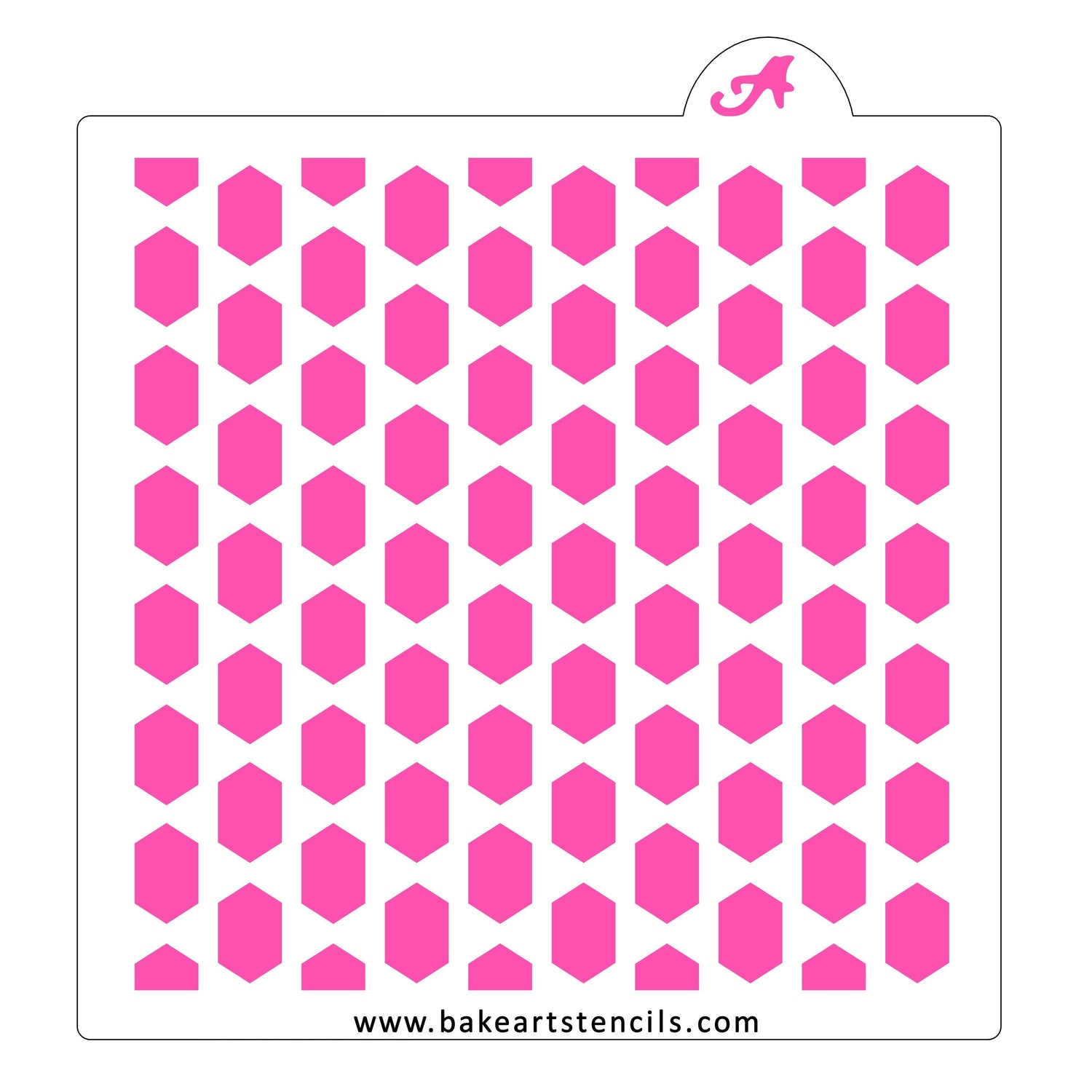 Stretched Honeycomb Pattern Stencil