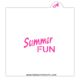Summer Fun Cookie Stencil