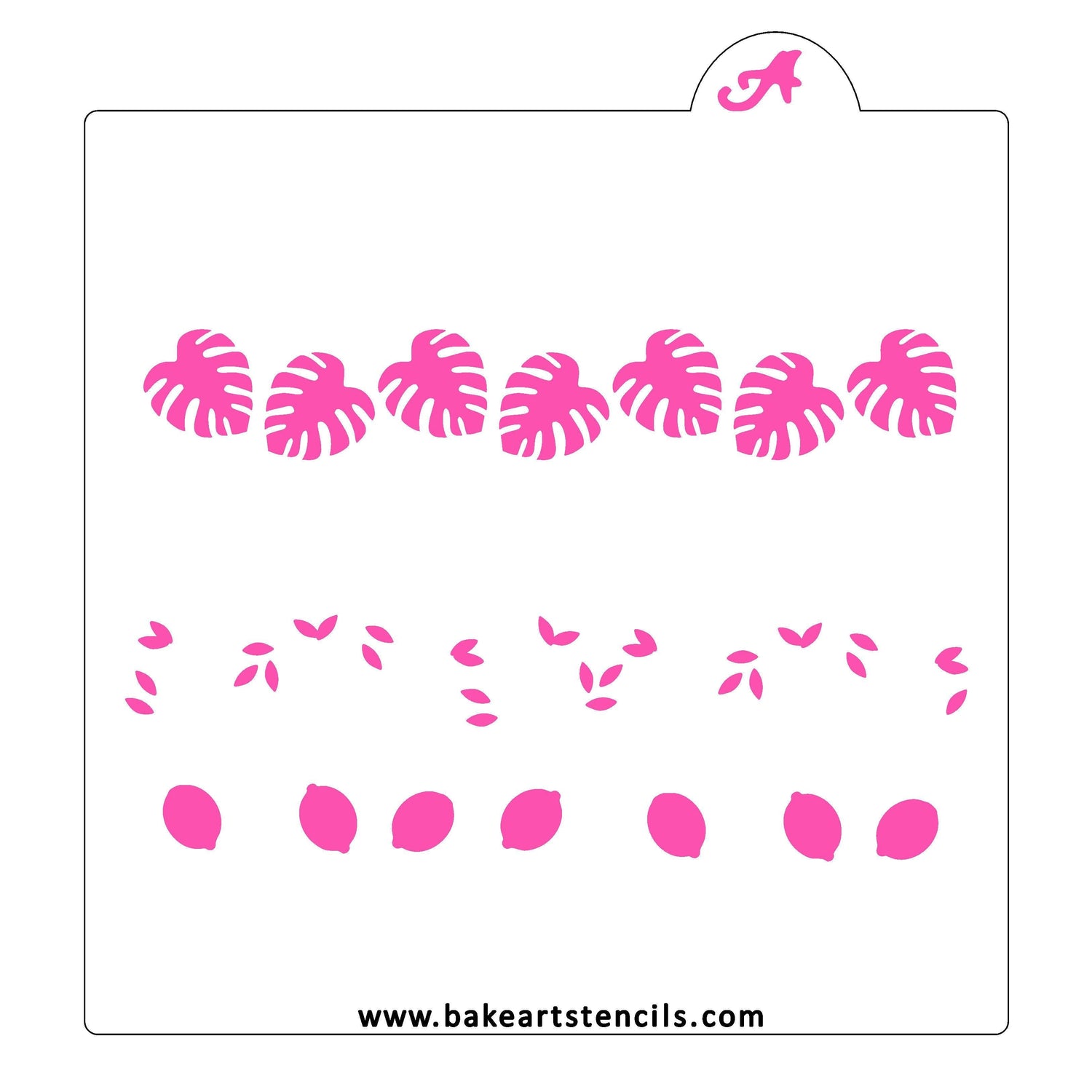 Summer Strands Cookie Stencil