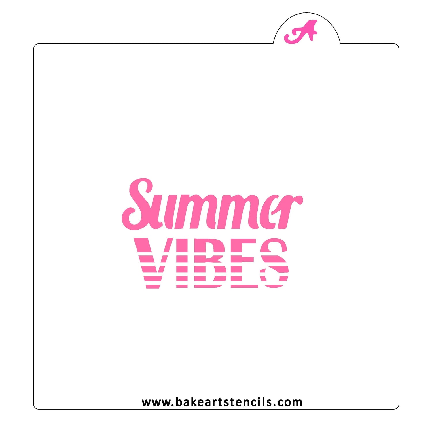 Summer Vibes Cookie Stencil