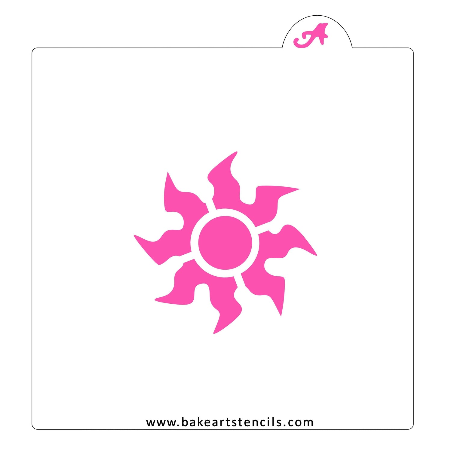Sun Sparks Cookie Stencil