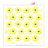 Sunflower Pattern Stencil Set