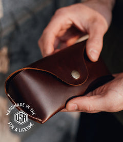 Leather Glasses Case - USA Made by The Local Branch