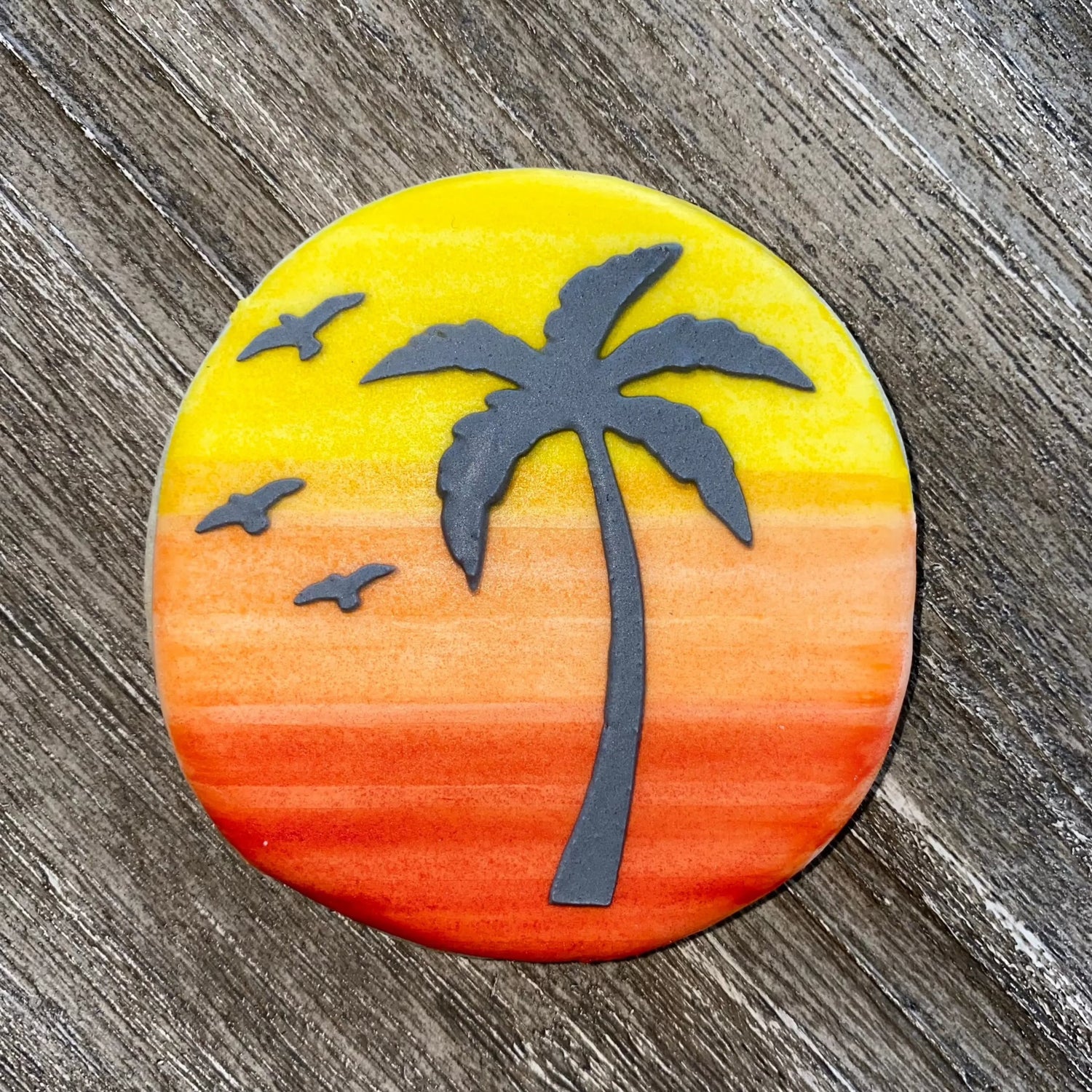 Sunset Silhouette Cookie Stencil