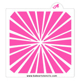 Super Sunburst Cookie Stencil
