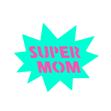 Superhero Mom Stencil Set