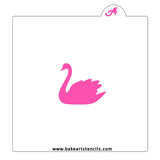 Swan Cookie Stencil