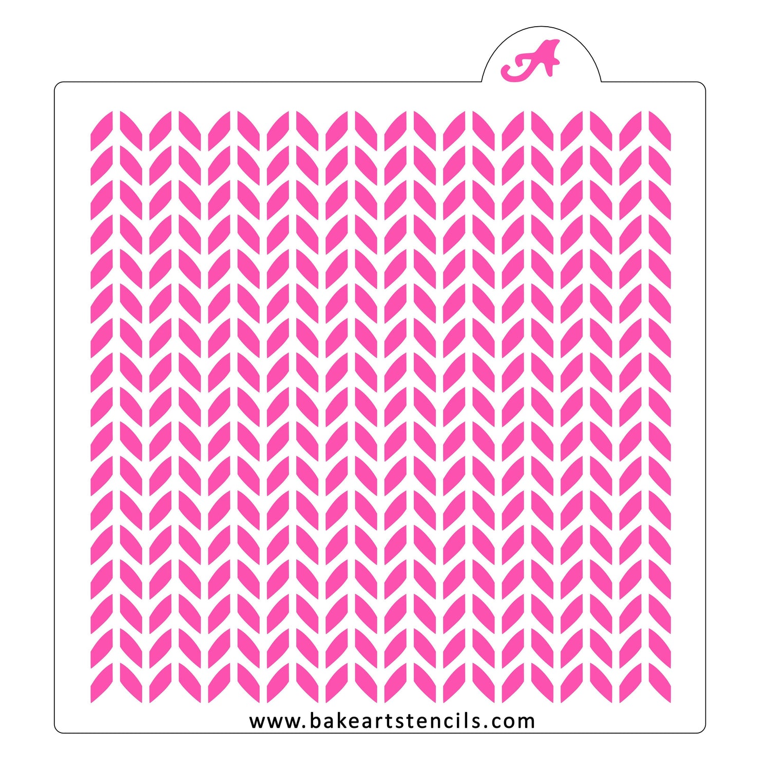 Sweater Texture Cookie Stencil