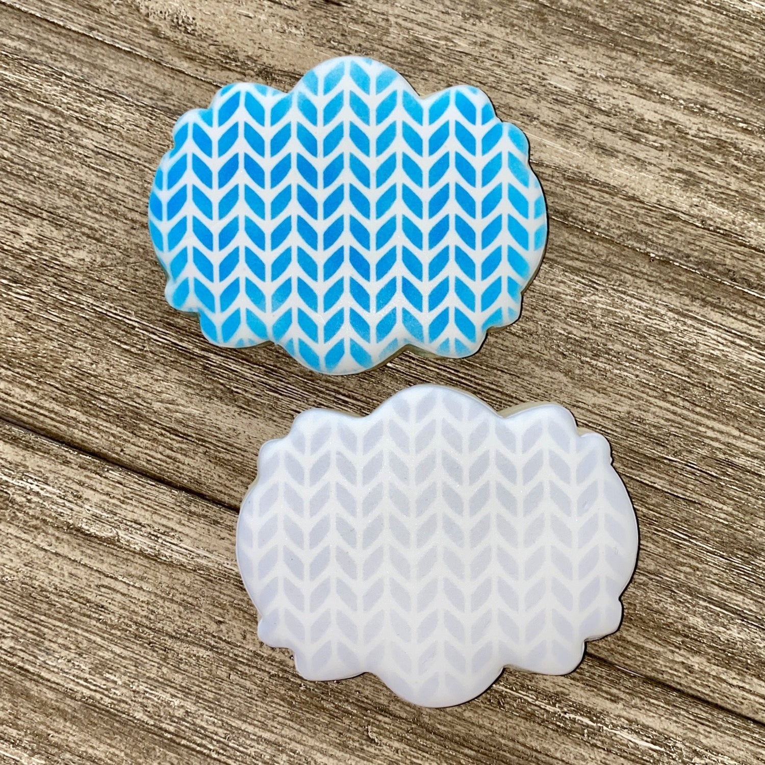 Sweater Texture Cookie Stencil