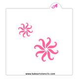 Swirly Flower Cookie Stencil