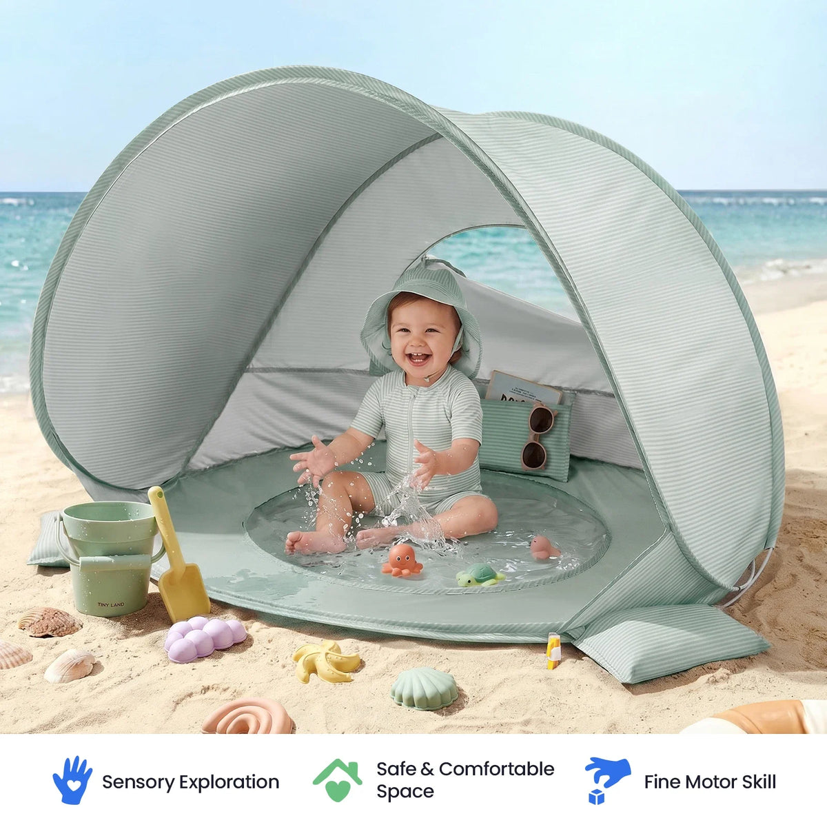 Tiny Land® 3-in-1 Baby Beach Tent by Tiny Land INC, product image 3