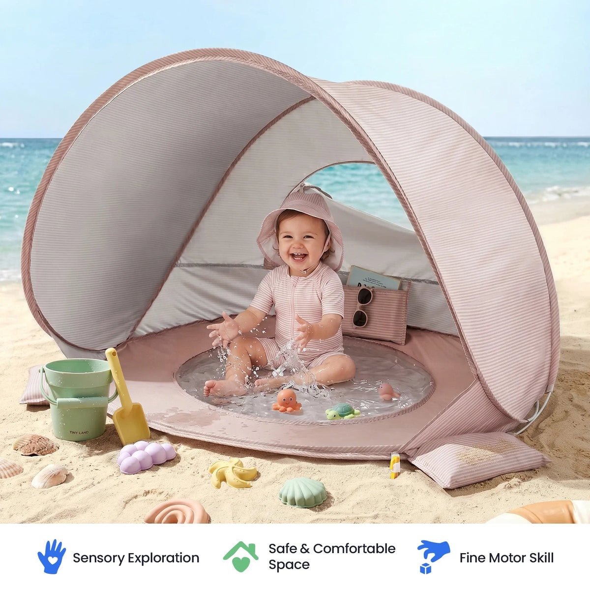 Tiny Land® 3-in-1 Baby Beach Tent by Tiny Land INC, product image 16