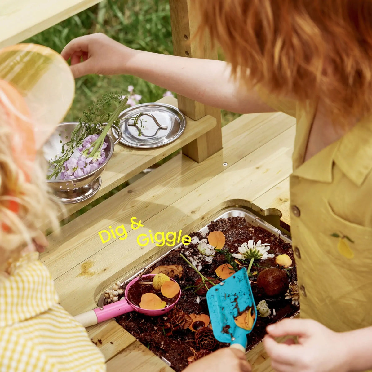 Tiny Land® Mud Kitchen - DuoPlay Outdoor Play Kitchen for Kids by Tiny Land INC, product image 7