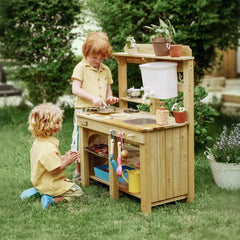 Tiny Land® Mud Kitchen - DuoPlay Outdoor Play Kitchen for Kids by Tiny Land INC, product image 8
