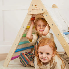Tiny Land® 7-in-1 Rainbow Climbing Set with Play Pad by Tiny Land INC, product image 3