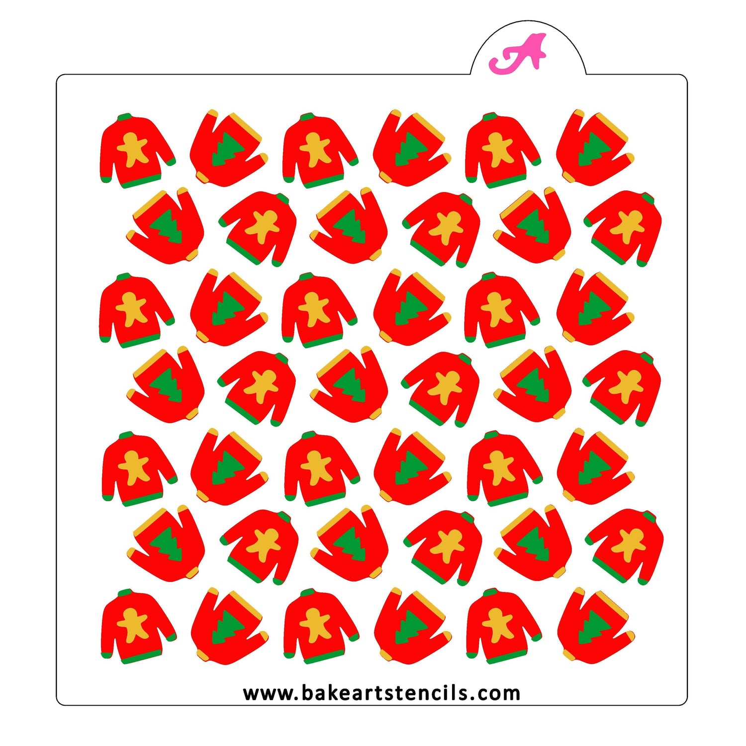 Tacky Sweater Pattern Stencil Set