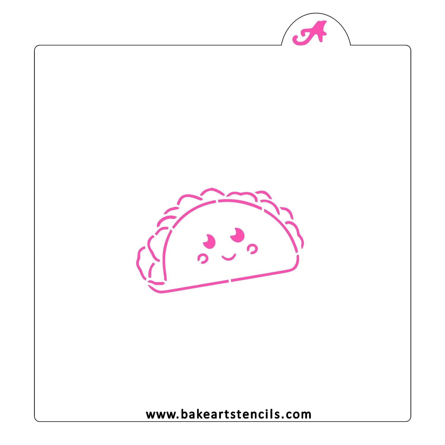 Taco PYO Cookie Stencil
