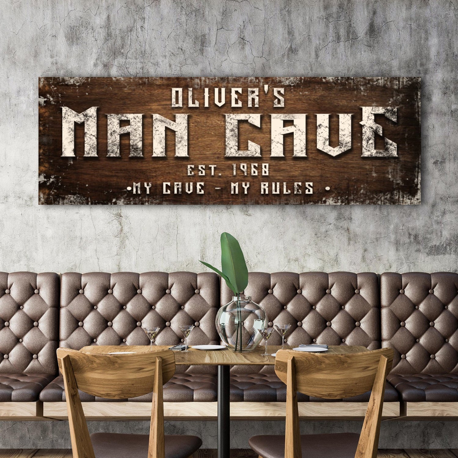 Man Cave My Cave My Rules Sign