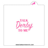 Talk Derby To Me Cookie Stencil