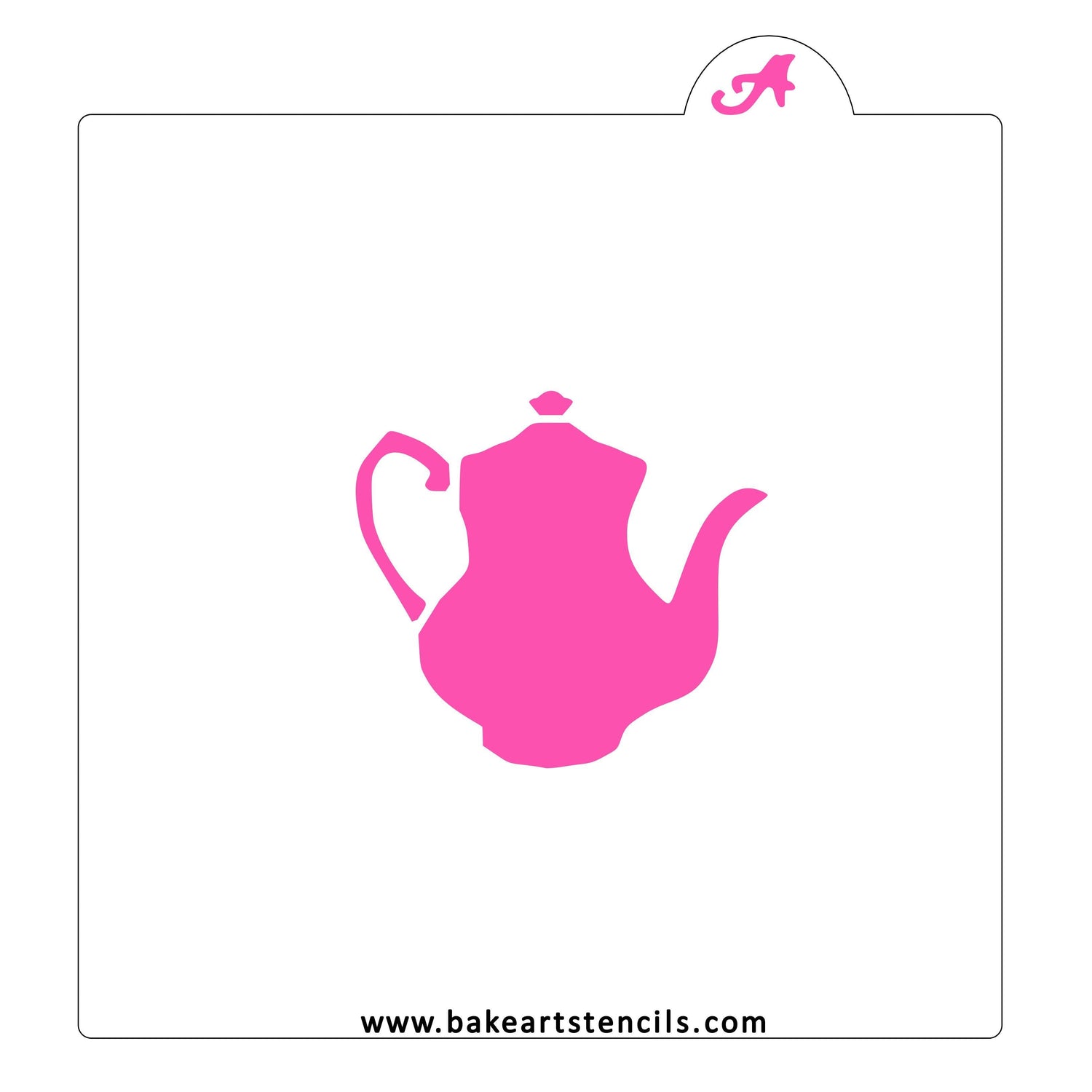 Teapot Cookie Stencil