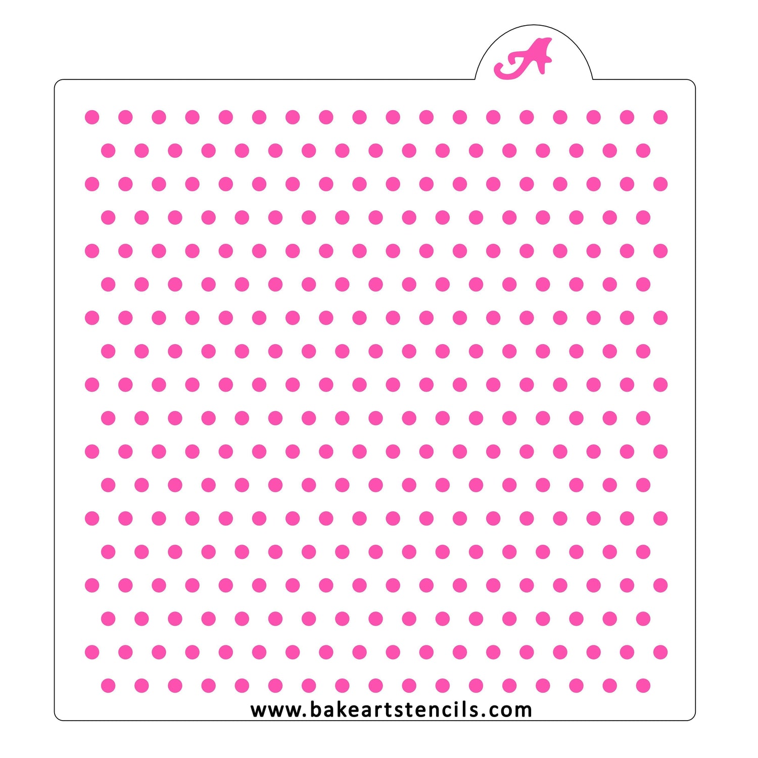 Teeny Dots Cookie Stencil