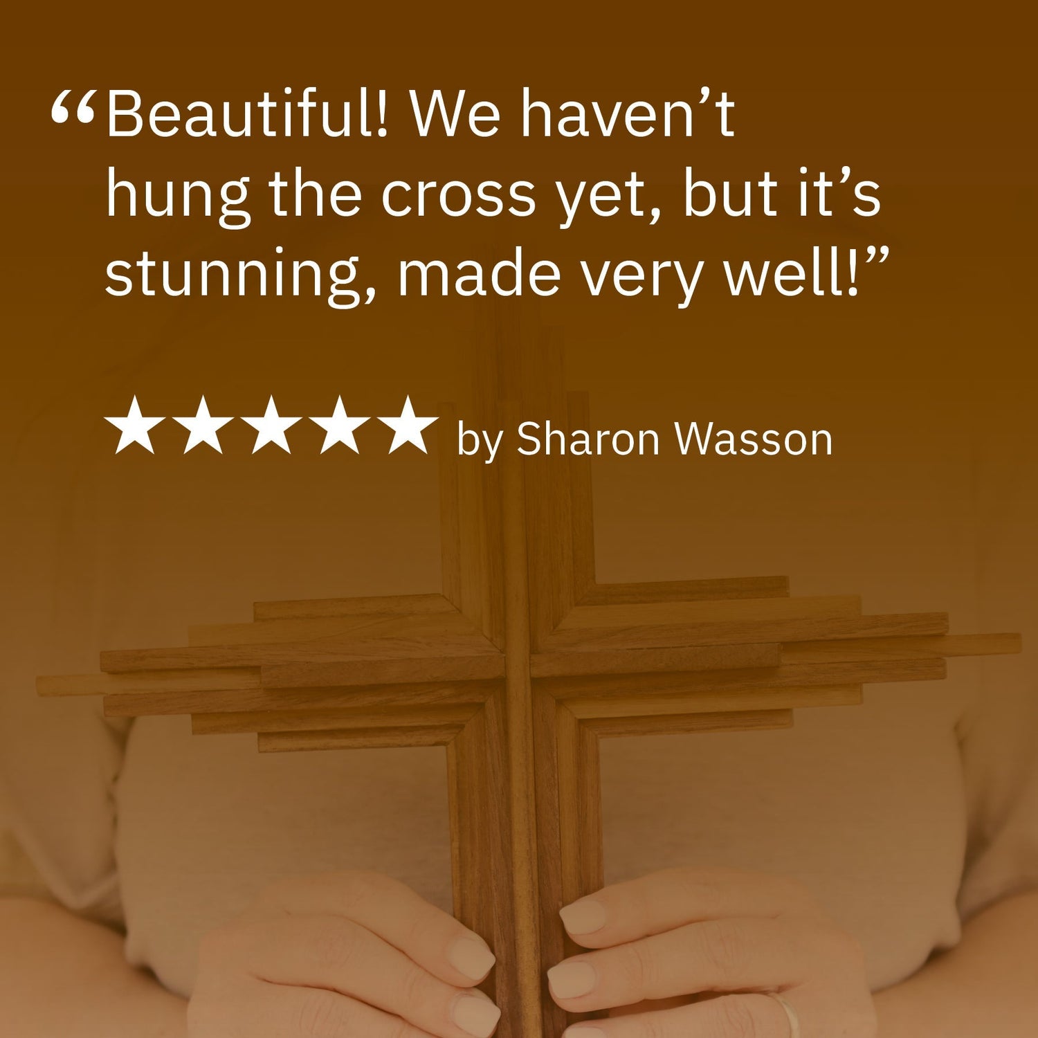 Walnut Layered Cross