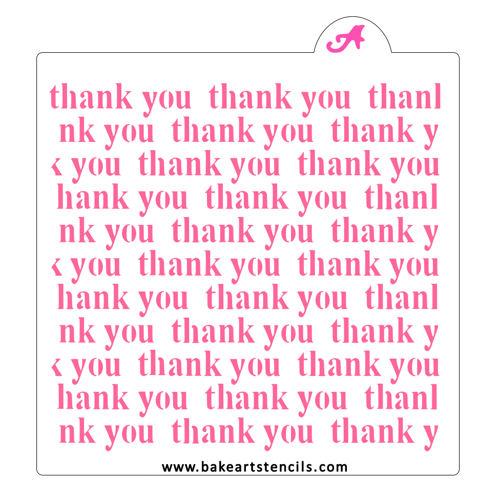 Thank You Repeat Stencil