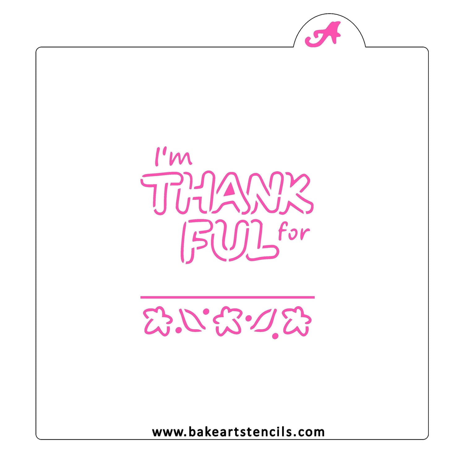 Thankful for PYO Cookie Stencil