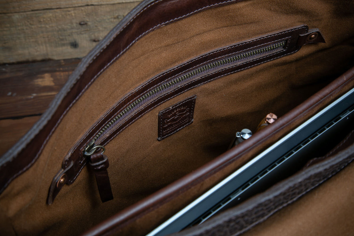 Theodore Leather Messenger Bag