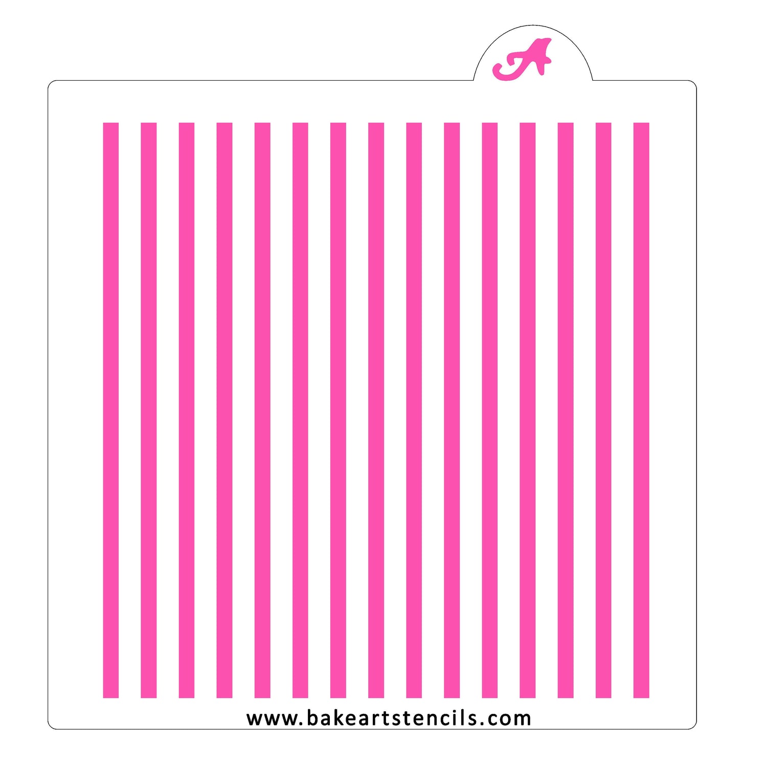 Thin Stripes Cookie Stencil
