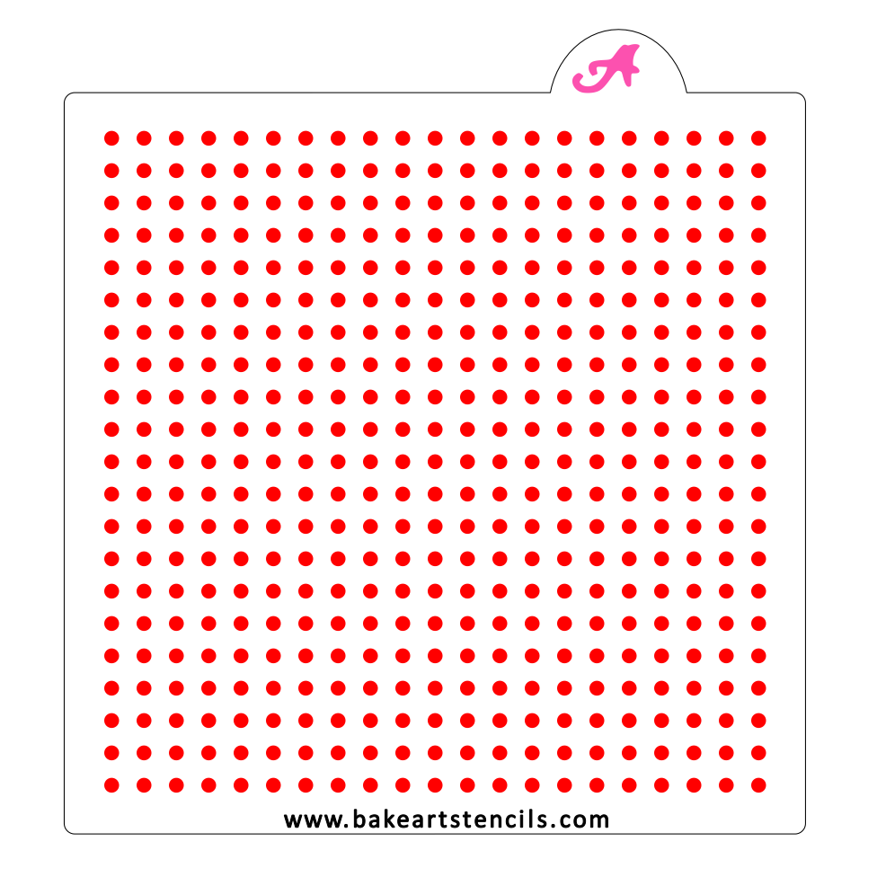 Tiny Dots Sprinkles Stencil