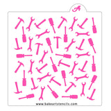 Tools Pattern Cookie Stencil