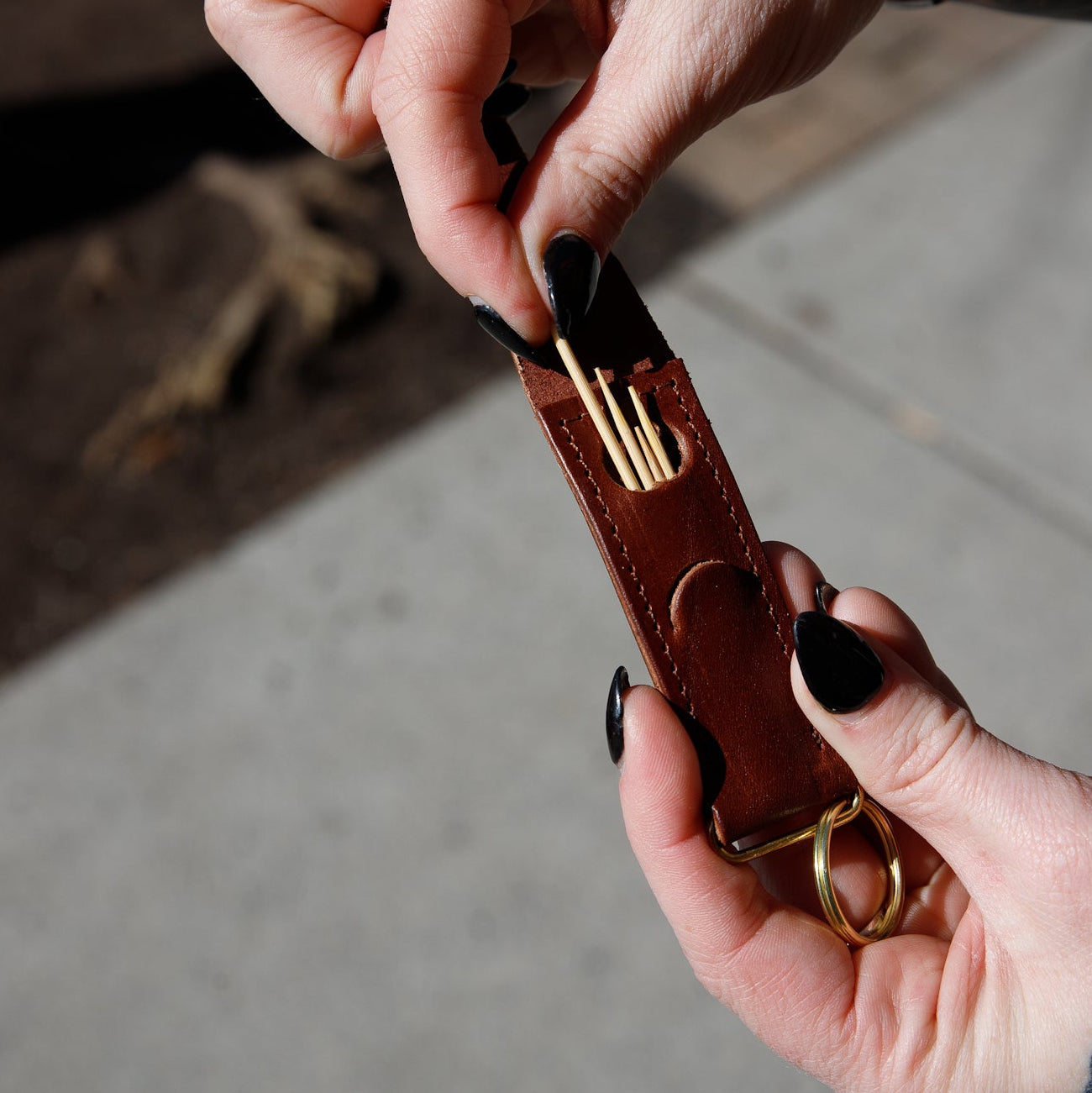 Toothpick Holder Keychain - USA Made