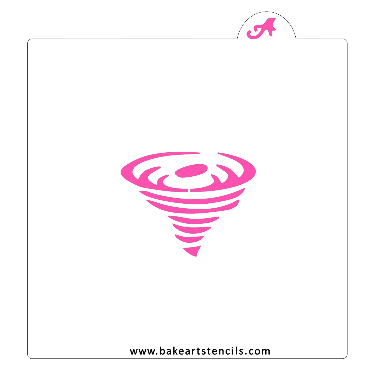 Tornado Storm Cookie Stencil