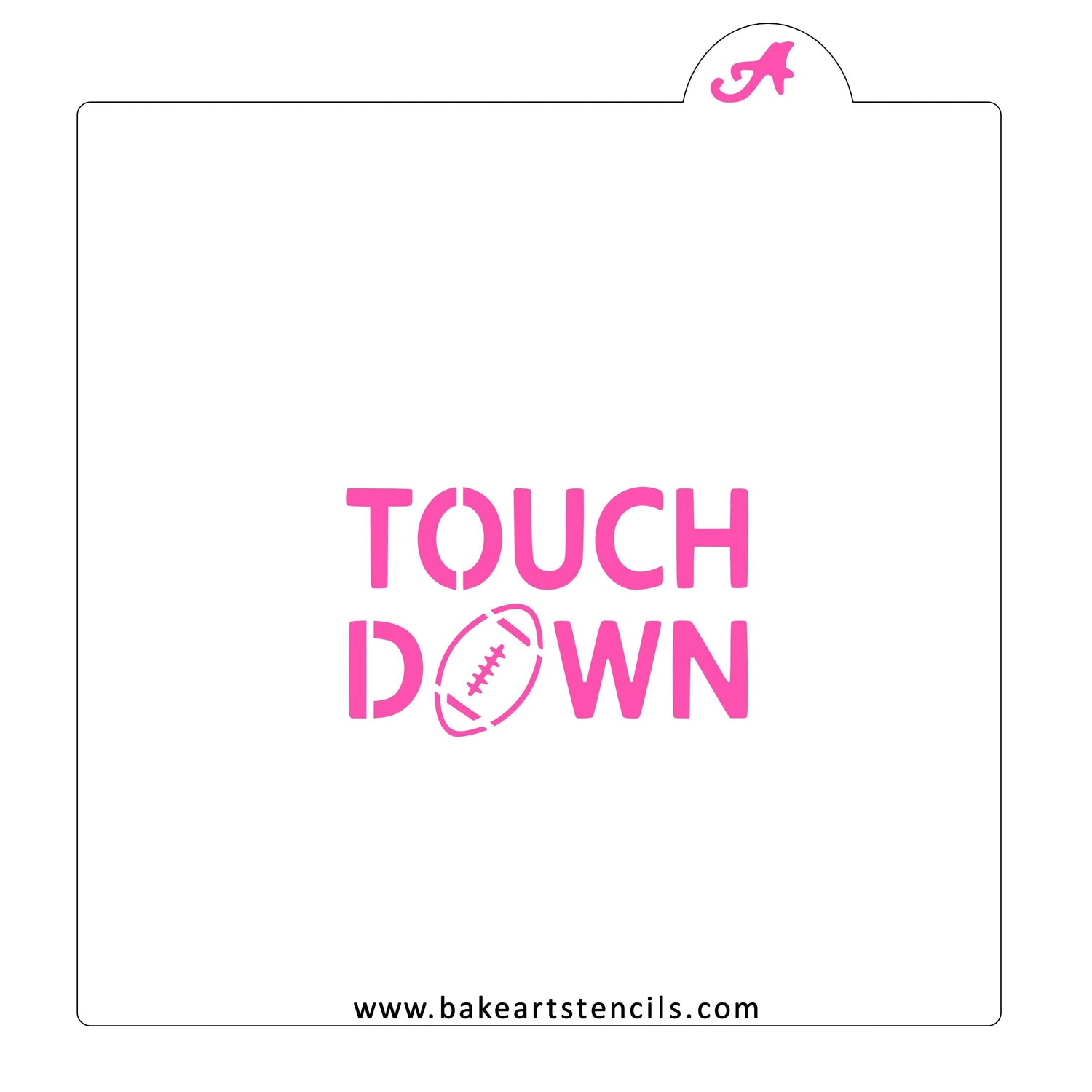 Touchdown Cookie Stencil
