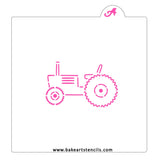 Tractor PYO Cookie Stencil