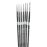 Trekell Crimson Taklon Complete Liner Brush Set - Long Handle