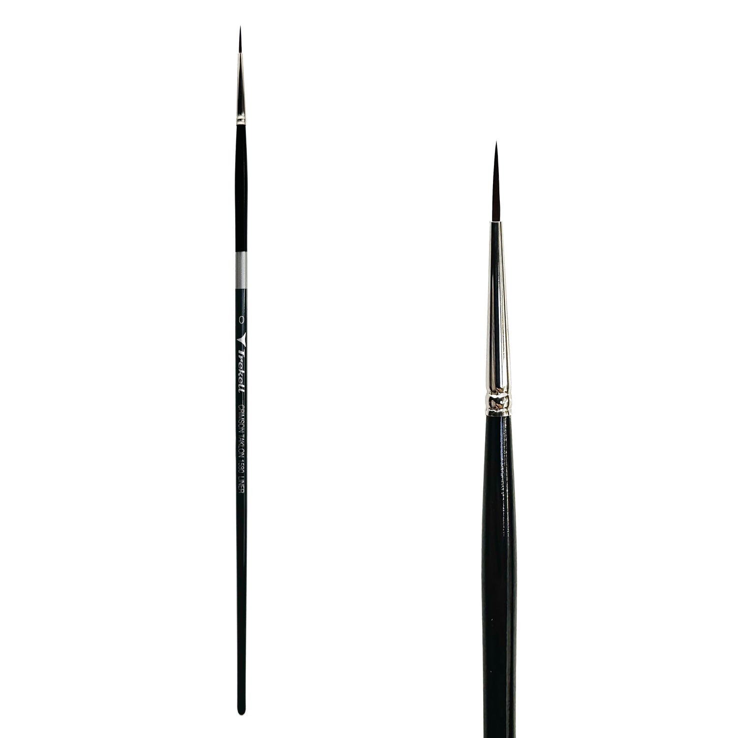 Trekell Crimson Taklon #0 Liner Brush - Long Handle
