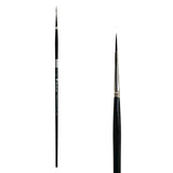 Trekell Crimson Taklon #0 Liner Brush - Long Handle